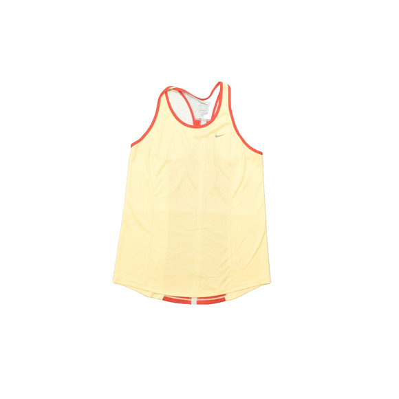 Nike Dri-FIT Running Tank Top Women's Size L Yellow Red - Picture 1 of 8